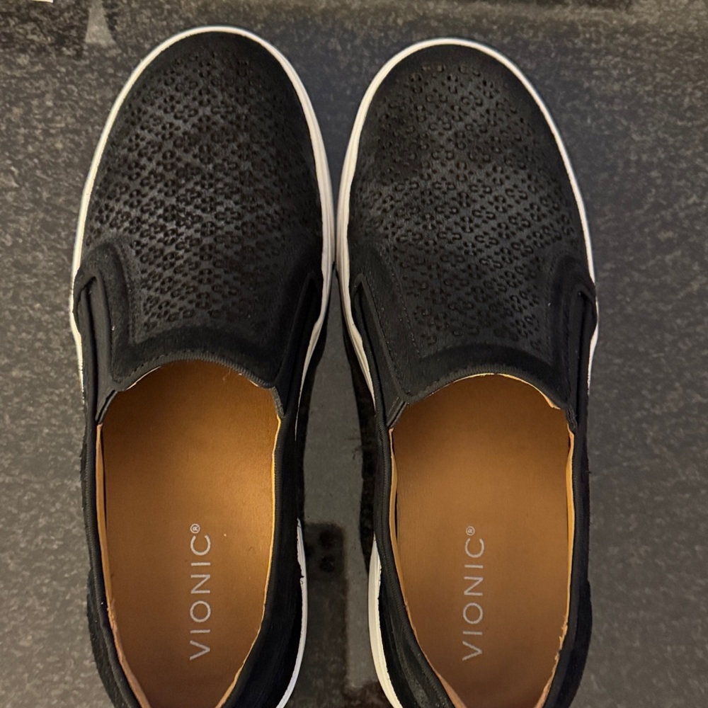 Vionic Black Slip-On Sneakers